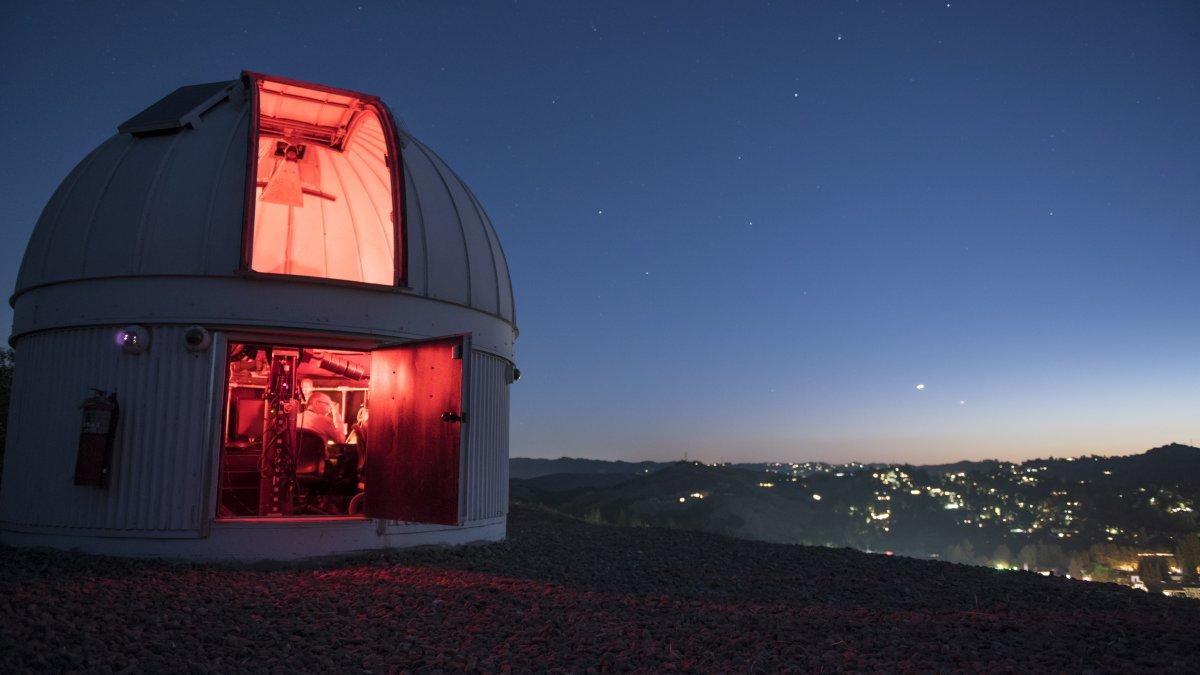 盖斯伯格天文台的夜景